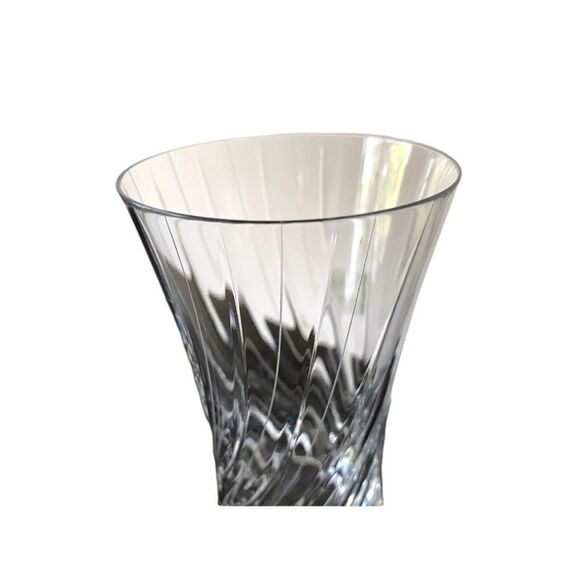 Mikasa Concerto Barware Highball Water Tall 5 3/4” Swirl Crystal Glass - Picture 12 of 13